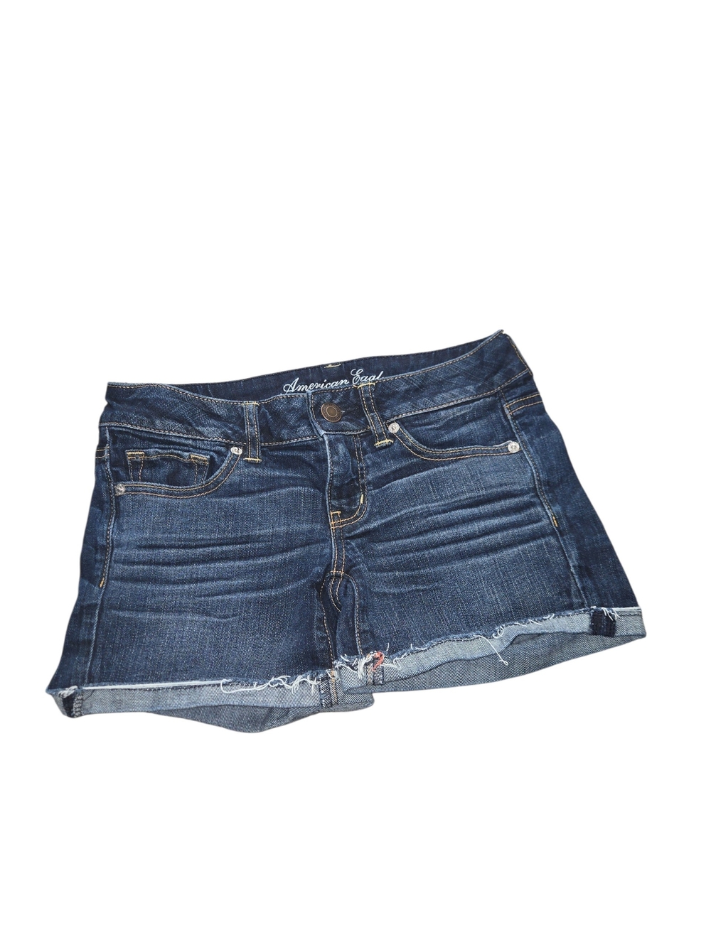 American Eagle Outfitters Dark Blue Denim Stretch Shorts Size 4